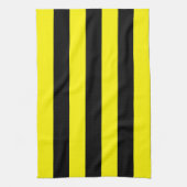 Gelbe und schwarze Streifen Geschirrtuch (Vertikal)