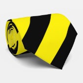 Gelbe und schwarze Streifen-Hals-Krawatte Krawatte (Gerollt)