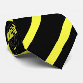 Gelbe und schwarze Streifen Krawatte (Gerollt)
