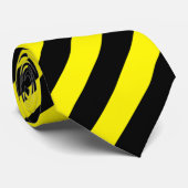 Gelbe und schwarze Streifen Krawatte (Gerollt)
