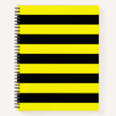 Gelbe und schwarze Streifen Notizblock (Vorderseite)