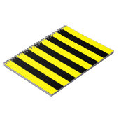 Gelbe und schwarze Streifen Notizblock (Linke Seite)