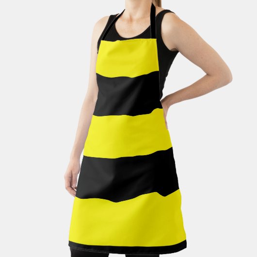 Gelbe und schwarze Streifen Schürze (InSitu)