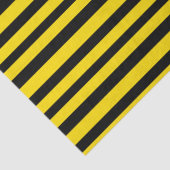 Gelbe und schwarze Streifen Seidenpapier (Detail)