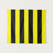 Gelbe und schwarze Streifen Wandteppich (Vorderseite (Horizontal))