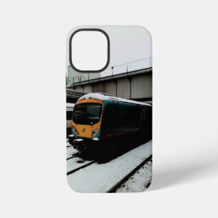 Gelbe und Türkisfarbene Bahn iPhone 12 Mini Hülle
