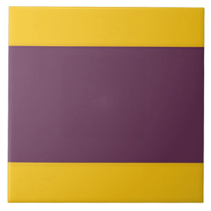 Gelbe und violette Streifen Fliese
