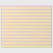 Gelbe und weich rosa Streifen Geschenkpapier (Flach)