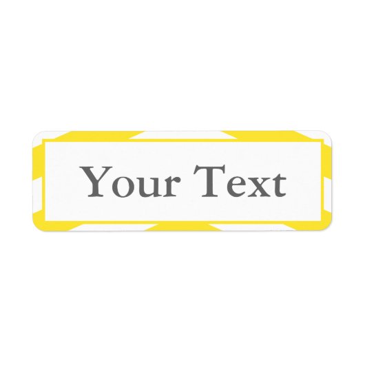 Gelbe und weiße Aufkleber oder Beschriftungen mit  (Vorne)