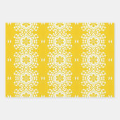 Gelbe und weiße Blume Geschenkpapier Set (Vorderseite)