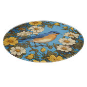 Gelbe und weiße Blume Schneidebrett (Ecke)