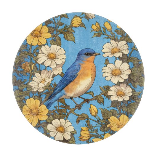 Gelbe und weiße Blume Schneidebrett (Vorderseite)