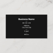 Gelbe und weiße Blume Visitenkarte (Rückseite)