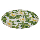 Gelbe und weiße Claire de Lune-Pioniere Schneidebrett (Ecke)