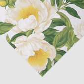 Gelbe und weiße Claire de Lune-Pioniere Seidenpapier (Detail)