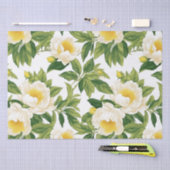 Gelbe und weiße Claire de Lune-Pioniere Seidenpapier (Handwerk)