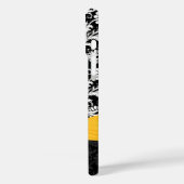 Gelbe und weiße Damaskus bedruckte Imitate Kristal Case-Mate iPhone Hülle (Rückseite / Links)