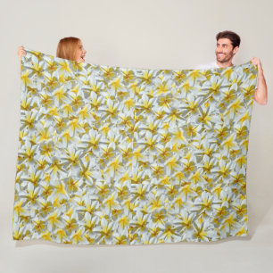 Gelbe und weiße Frangipani-Cluster, Fleecedecke