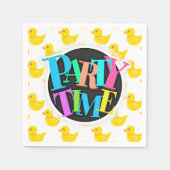 Gelbe und weiße Gummiente, Ducky Serviette (Vorderseite)