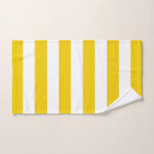Gelbe und weiße horizontale Streifen Badhandtuch Set (Handtuch)