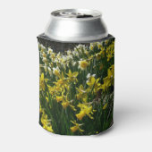 Gelbe und weiße Kleidung Frühlingsblumen Dosenkühler (Kanne Rückseite)