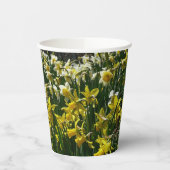 Gelbe und weiße Kleidung Frühlingsblumen Pappbecher (Links)