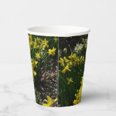 Gelbe und weiße Kleidung Frühlingsblumen Pappbecher (Rechts)