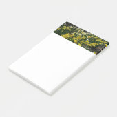 Gelbe und weiße Kleidung Frühlingsblumen Post-it Klebezettel (angewinkelt)