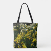 Gelbe und weiße Kleidung Frühlingsblumen Tasche (Rückseite)