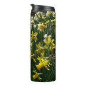 Gelbe und weiße Kleidung Frühlingsblumen Thermosbecher (Nach rechts gedreht)