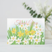 Gelbe und weiße Kleidungsstücke Dankeskarte (Stehend Vorderseite)