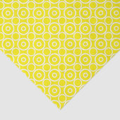 Gelbe und weiße Kreise Seidenpapier (Detail)