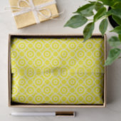 Gelbe und weiße Kreise Seidenpapier (Geschenk)