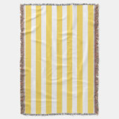 Gelbe und weiße Liegestühle Streifen Decke (Vorderseite Vertikal)