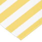 Gelbe und weiße Liegestühle Streifen Tischdecke (Schrägansicht)