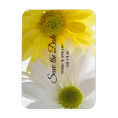 Gelbe und weiße Milchmädchen Hochzeit retten das D Magnet (Vertikal)