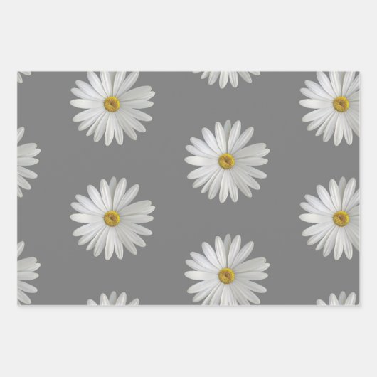 Gelbe und weiße Molsen, Packpapier Geschenkpapier Set (Vorderseite 3)