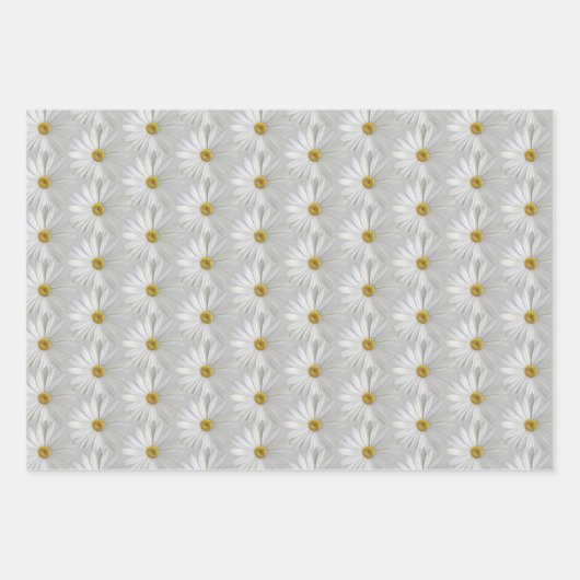 Gelbe und weiße Molsen, Packpapier Geschenkpapier Set (Vorderseite 2)