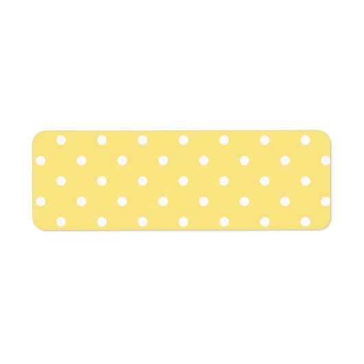 Gelbe und weiße Polka Dots Muster. (Vorne)