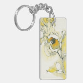Gelbe und weiße Rosen Schlüsselanhänger (Vorderseite links)