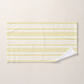 gelbe und weiße Streifen Badhandtuch Set (Handtuch)