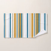 Gelbe und weiße Streifen Badhandtuch Set (Handtuch)