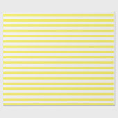 Gelbe und weiße Streifen Geschenkpapier (Flach)