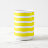 Gelbe und weiße Streifen Kaffeetasse (Mittel)