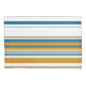 Gelbe und weiße Streifen Kissenbezug (Vorderseite)