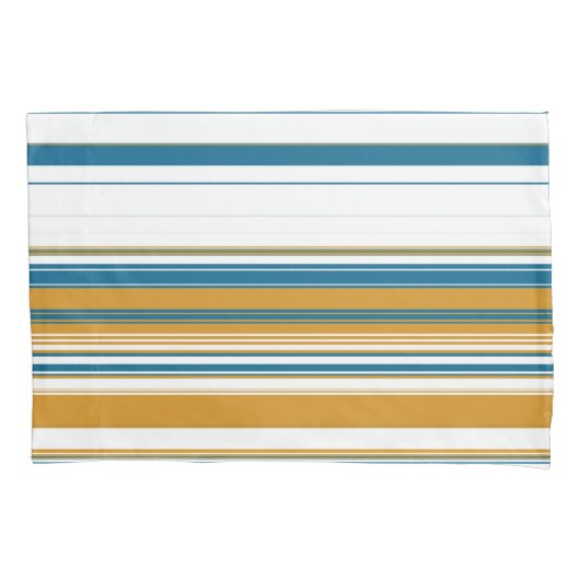 Gelbe und weiße Streifen Kissenbezug (Vorderseite)