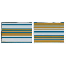 Gelbe und weiße Streifen Kissenbezug