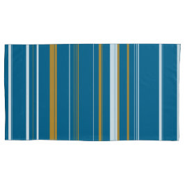 Gelbe und weiße Streifen Kissenbezug