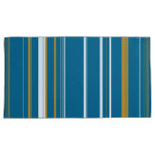 Gelbe und weiße Streifen Kissenbezug (Vorderseite-Rechts)