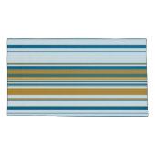 Gelbe und weiße Streifen Kissenbezug (Rückseite-Links)